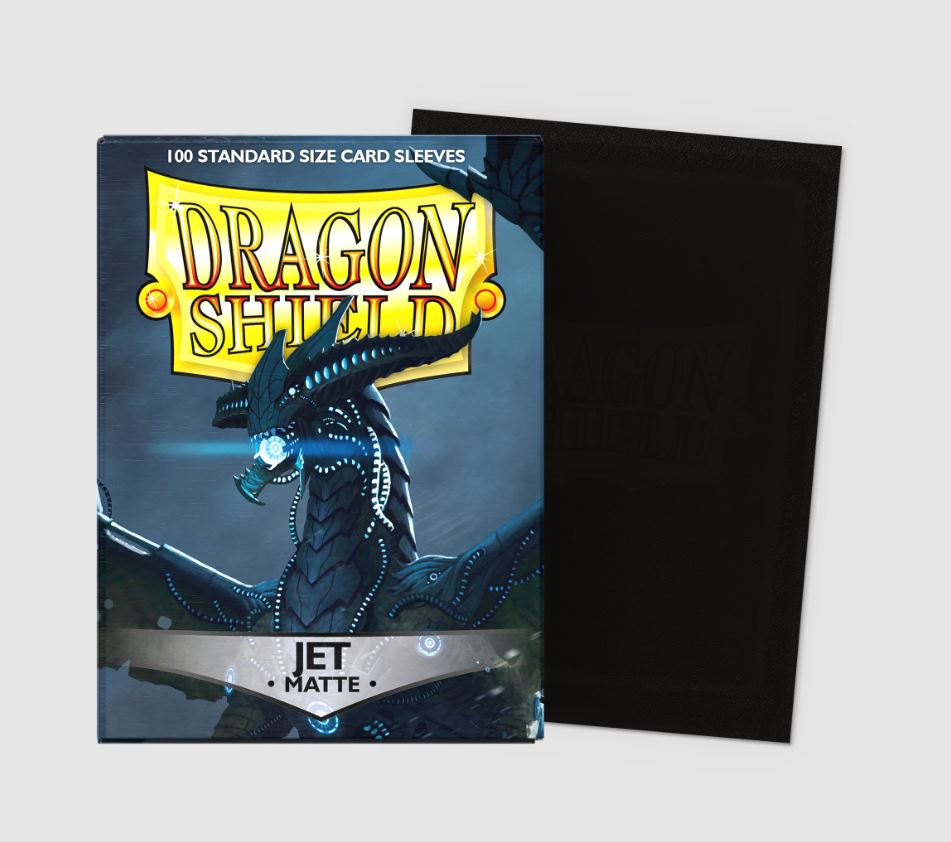 dragon shield card sleeves nearby Dragon Shield Sleeves (Jet) – JinkiesCo