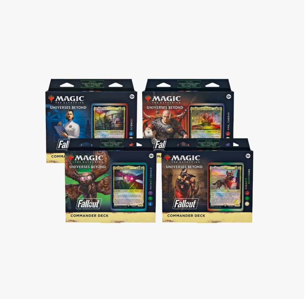 Magic The Gathering: Universes Beyond: Fallout Commander Deck Display